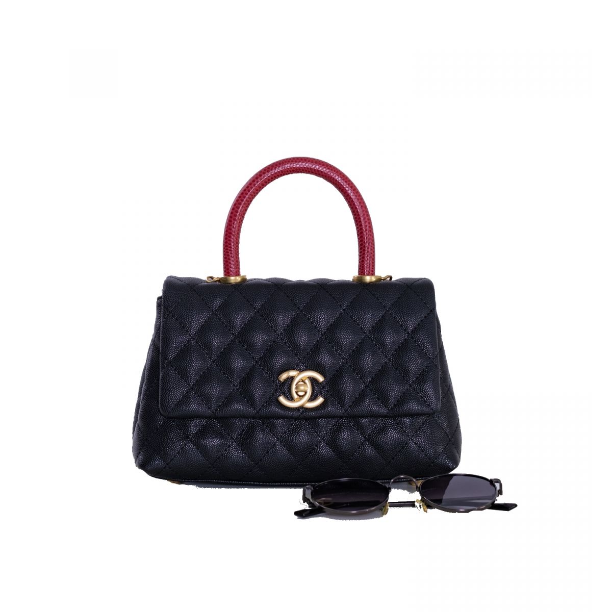 Дамская сумка Chanel Black Caviar Leather Дамская сумка Chanel Black Caviar Leather