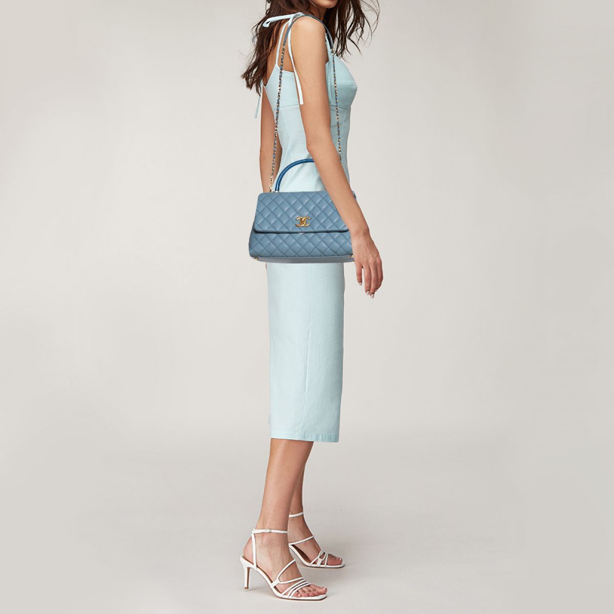 Дамская сумка Chanel Blue Caviar Leather Дамская сумка Chanel Blue Caviar Leather